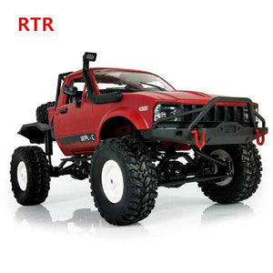 WPL C14 1:16 2.4G 2CH 4WD Mini Off-road RC Semi-truck with Metal Chassis / TPR Tires / 15km/h Top Speed