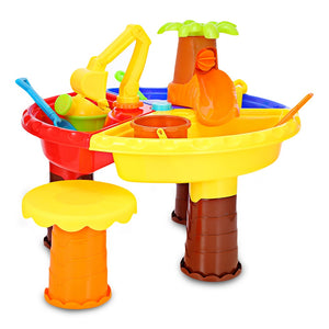 Kids Sand Water Round Table Beach Educational Toys